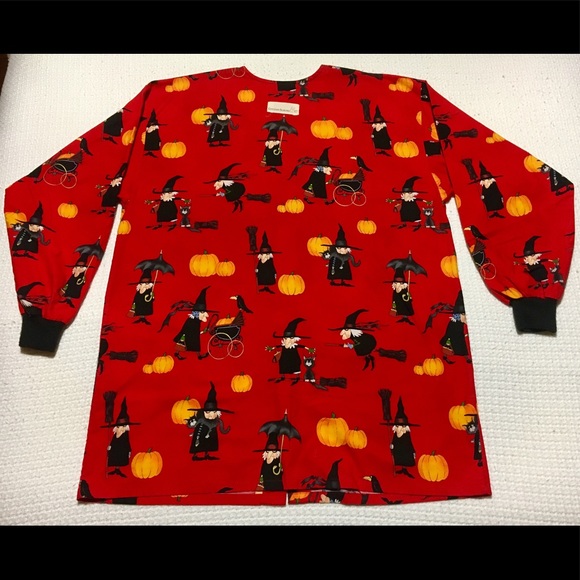 Halloween witches Lab coat - size Large 🎃 - Picture 3 of 3